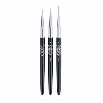 7mm Pull Line Nail Art Pull Brush Set Nylon Hair Metal Rod Color Drawing Flower Nail Art Brush