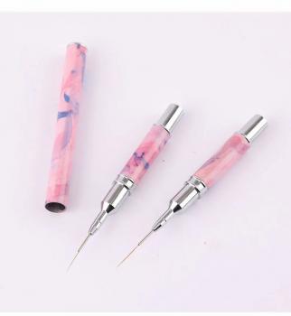 New nail art brush 5 sets nail drawing brush fine syringe metal coloring nail art brush