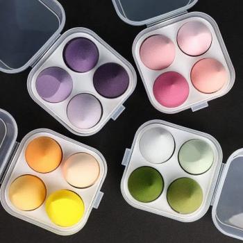 4pcs beauty makeup sponge Powder Puff Dry and Wet Combined Beauty Cosmetic makeup foundation powder sponges in egg's box