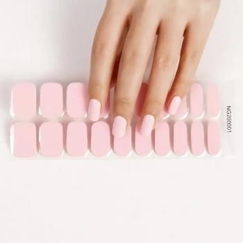 Korean 3d Semicured Nail Wrap Custom Logo Uv Cured Lamp Semi-cured Gel Nail Sticker for Gel Application on Art Nail