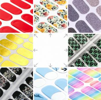 Hot Sell Cured Wraps Long Lasting Gel Nail Stickers New Arrival Styles Nail Gel Wraps With Uv Lamp