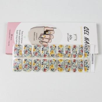 Hot Sell Cured Wraps Long Lasting Gel Nail Stickers New Arrival Styles Nail Gel Wraps With Uv Lamp
