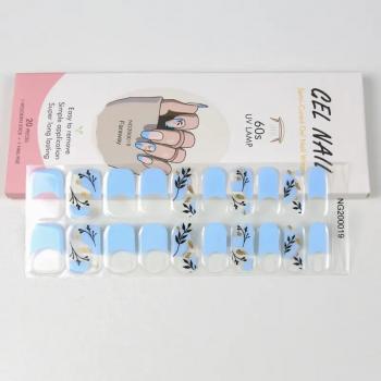 Hot Sell Cured Wraps Long Lasting Gel Nail Stickers New Arrival Styles Nail Gel Wraps With Uv Lamp