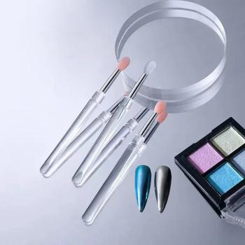 New Product Reusable Universal Magic Mirror Powder Stick Nail Silicone Makeup Brush Llip Brush