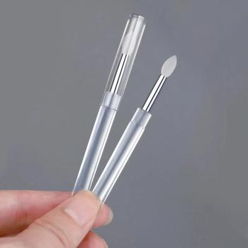 New Product Reusable Universal Magic Mirror Powder Stick Nail Silicone Makeup Brush Llip Brush