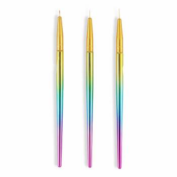 Factory wholesale custom LOGO hot selling new 100% kolinsky sable acrylic nail brush blue marble