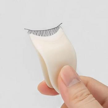 New Professional Soft Rubber False Eyelashes Curler Applicator Forceps Mini Lash Curler Tweezer Eyelash Curler Tool