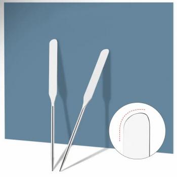 New Professional Stainless Steel Makeup Spatula Tool Beauty Salon Matel Makeup Foundation Mixing Spatula