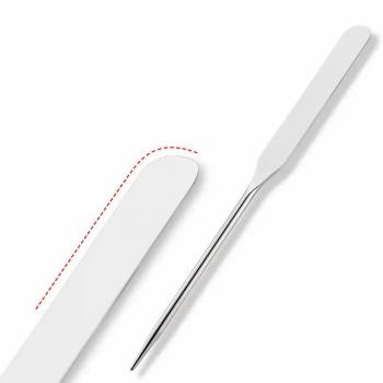 New Professional Stainless Steel Makeup Spatula Tool Beauty Salon Matel Makeup Foundation Mixing Spatula