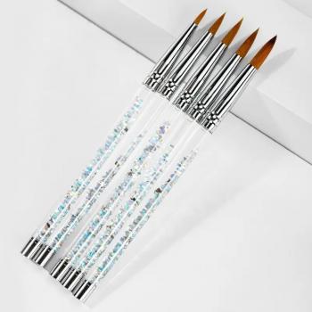 Size 16 22 Kolinsky Acrylic Nail Brush Rhinestone