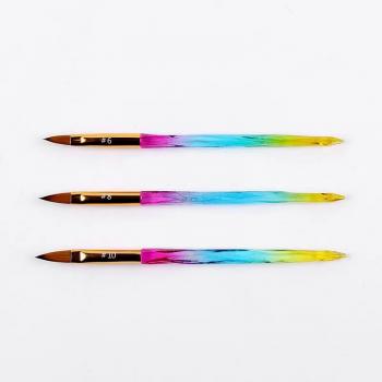 2024 new acrylic nail brush pure kolinsky 2 4 6 8 10 12 14 16 18 20 22 24