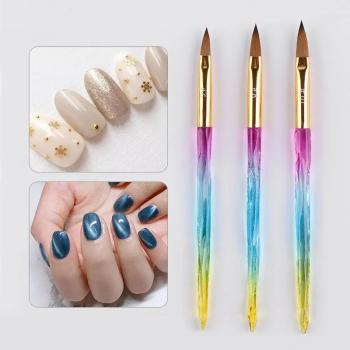 2024 new acrylic nail brush pure kolinsky 2 4 6 8 10 12 14 16 18 20 22 24
