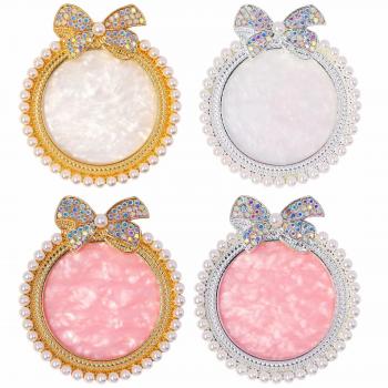 Wholesale Nail Art Painting Mixed Color Ring Palette Makeup Plate Nail Polish Color Mixing Resin Nail Art Palette