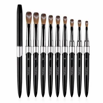 High Quality International Size 100% Kolinsky Sable Nail Brush Germany Round Kolinsky Acrylic Nail Brush