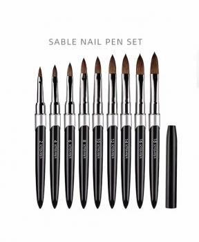 High Quality International Size 100% Kolinsky Sable Nail Brush Germany Round Kolinsky Acrylic Nail Brush