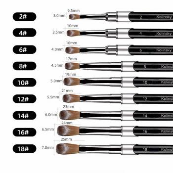 High Quality International Size 100% Kolinsky Sable Nail Brush Germany Round Kolinsky Acrylic Nail Brush
