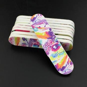 Wholesale/OEM Double Side Army Green Custom Mini colorful Block Sponge Nail File Pattern 2024