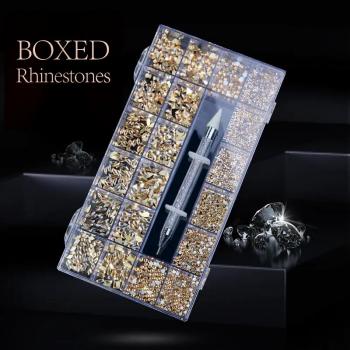 New Product Nail Supplies Various Shape New Style Triangle Moon Heart Diamond Nails Art Bling Flat Back Crystal Rhinestone