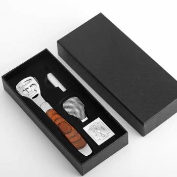 2024 OEM Wholesale 4 In 1 Professional Wood Stainless Steel Metal Foot File Callus Remover