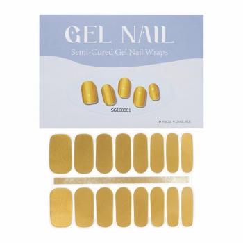 Semi Cured Cat Eye Gel Nail Wraps OEM ODM Children UV Gel Nail Wrap Stickers2024
