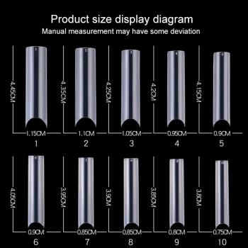 Nail Tips Non C Curve Various Styles Soft Gel Nail Extension Tips Kit 2024