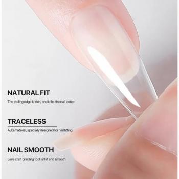 Nail Tips Non C Curve 500 Piece Acrylic Suit Box Tips Nail Other Nail Art 2024