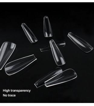 Nail Tips Non C Curve 500 Piece Acrylic Suit Box Tips Nail Other Nail Art 2024