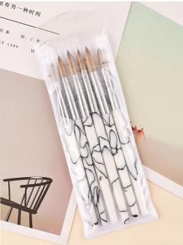 NEW Kolinsky Acrylic Nail Brush Custom Logo Resin Handle Acrylic Nail Brush 100 Kolinsky