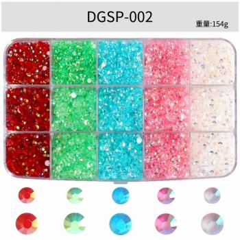 New Wholesale 15 Grid Crystal AB Strass Flatback Nail Crystal Stone Glass Rhinestone For DIY Crafts Nail Art Accessories