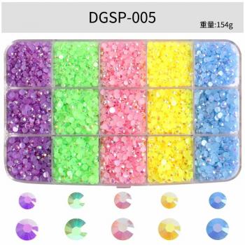 New Wholesale 15 Grid Crystal AB Strass Flatback Nail Crystal Stone Glass Rhinestone For DIY Crafts Nail Art Accessories