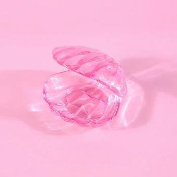 Wholesale nail cup shell-shaped three-color crystal acrylic powder liquid container wash nail brush Dappen Dish Cup