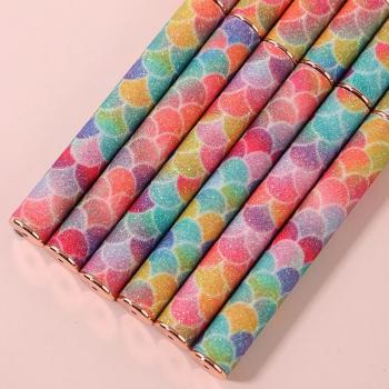 High Quality Foretrend New Glitter Fish Scale Metal Handle Liner Flower Ombre Brush Nail Art Nail Gel Nail Brush