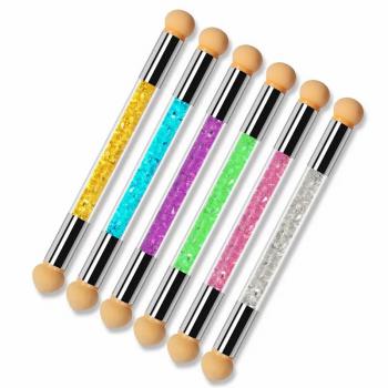 Double-ended Nail Brush Set Gradient Sponges Nail Art Brushes Pen Acrylic Gel Glitter Powder Picking Dotting Tools