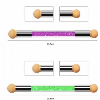 Double-ended Nail Brush Set Gradient Sponges Nail Art Brushes Pen Acrylic Gel Glitter Powder Picking Dotting Tools