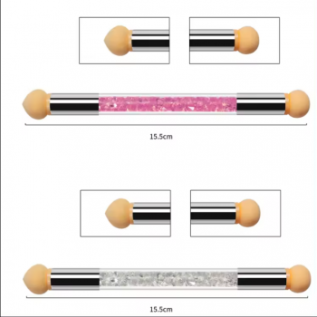 Double-ended Nail Brush Set Gradient Sponges Nail Art Brushes Pen Acrylic Gel Glitter Powder Picking Dotting Tools