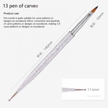 Factory wholesale custom LOGO hot selling new 12 nail art brush