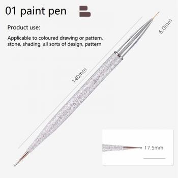 Factory wholesale custom LOGO hot selling new 12 nail art brush