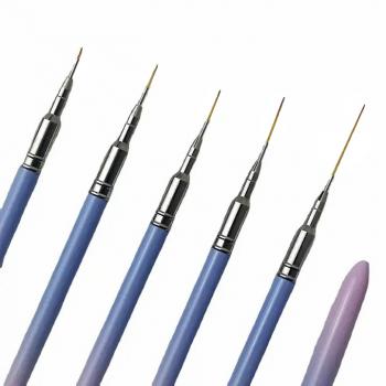 Manufacturer Nail Art Brush Set Ultra Fine Pull Line Nail Art Brushes Long Nail Liner Brush
