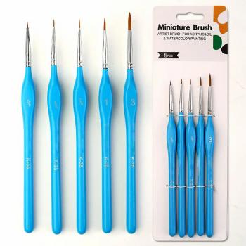 New Hot Sale Sable Hair Watercolor Painting Brush Liner Detail Drawing Paint Brush Set