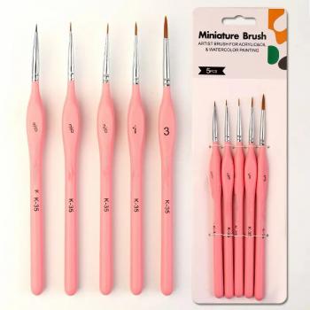 New Hot Sale Sable Hair Watercolor Painting Brush Liner Detail Drawing Paint Brush Set