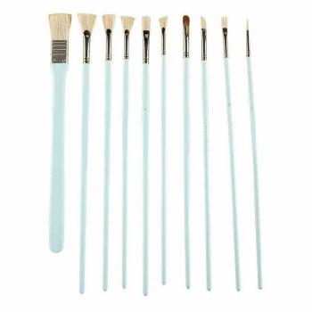 OEM Watercolor pen set water chalk painting brushes 10pcs oil brushes color birch pen animal hair brush