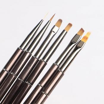 2024 Professional Acrylic Nail Art Brush Set DIY Manicure Salon Nail Extension Gel Brush Nail Art Liner Brush