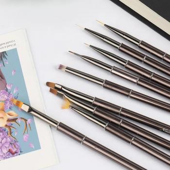 2024 Professional Acrylic Nail Art Brush Set DIY Manicure Salon Nail Extension Gel Brush Nail Art Liner Brush