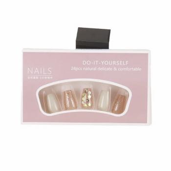 OEM Manufacturer Wholesale Packaging Fake Nails Luxury Design Custom Short Tips Gel Handmade Press On Nails