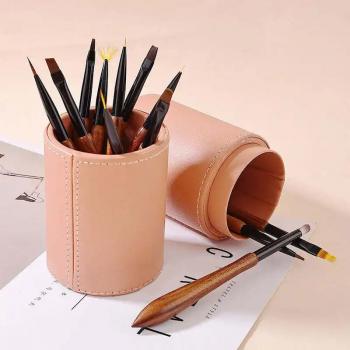 Pearl White 16pcs/set UV Gel Nail Brush Set Phototherapy Brush Nail Painting Art Brush Set