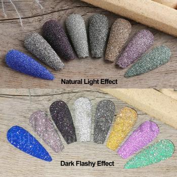 Nail hot sale spar galaxy powder new summer flash ultra-thin shell glitter powder mixed nail accessories wholesale