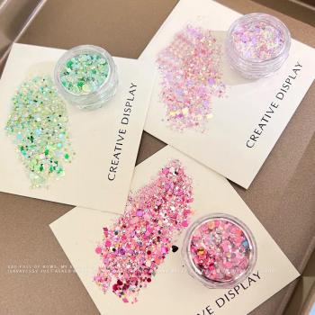 New Manicure Ultra-thin Laser Sequins Glitter Material Blast Gradient Mixed Manicure Jewelry Wholesale