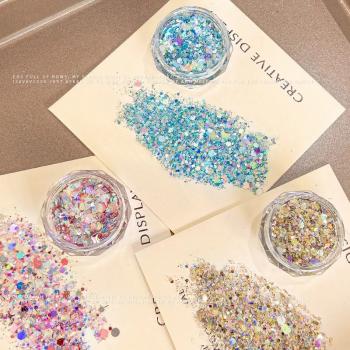 New Manicure Ultra-thin Laser Sequins Glitter Material Blast Gradient Mixed Manicure Jewelry Wholesale