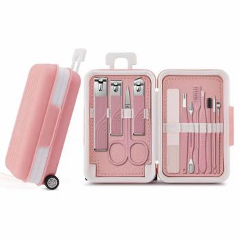 16PCS Nail Care kit Manicure Grooming Set Stainless Steel Professional Nail Clipper Set with Travel Case
