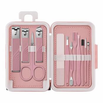 16PCS Nail Care kit Manicure Grooming Set Stainless Steel Professional Nail Clipper Set with Travel Case